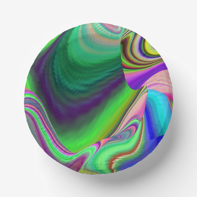 Bols En Carton Summerfeel, Rainbowart 3D Abstrait (Recto)