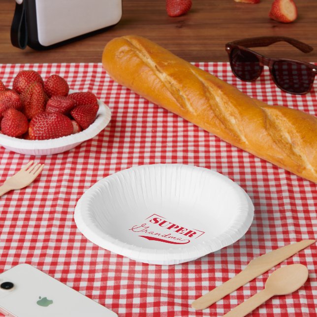 Bols En Carton Super grand-mère (Pique-nique)