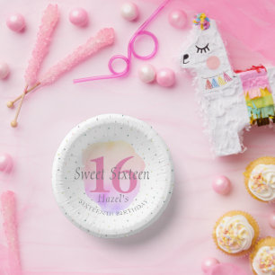 Bols En Carton Sweet 16 Joli Rose rose jolie fête d'anniversaire