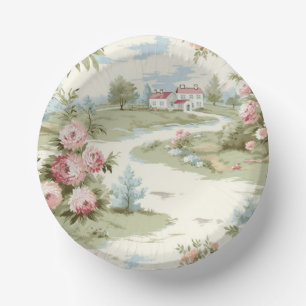 Bols En Carton Sweet Rustic Country Home Paysage Floral