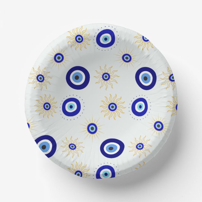 Bols En Carton Symbole de l'œil maléfique (Recto)