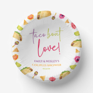 Bols En Carton Taco Bout Love ! Douche Fiesta Mariage Couples
