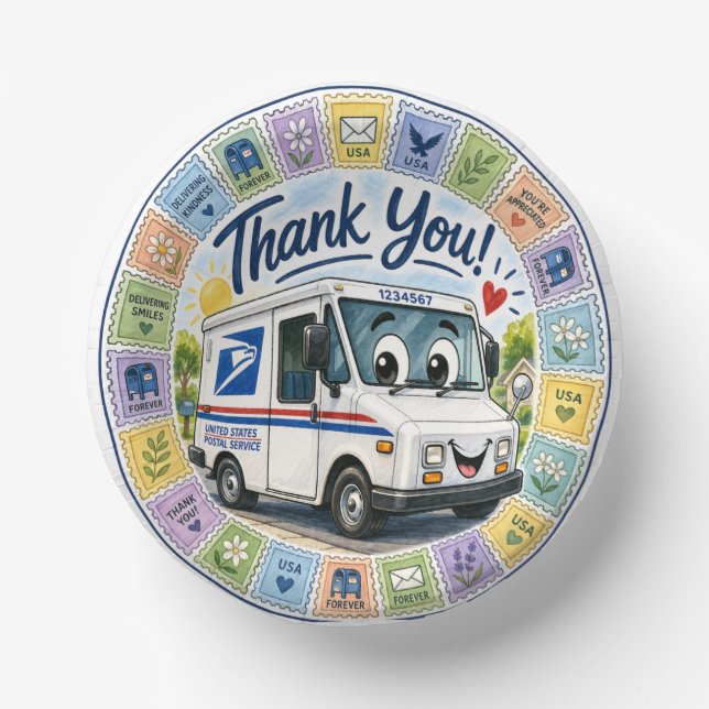 Bols En Carton Thank you Postal Workers  (Recto)