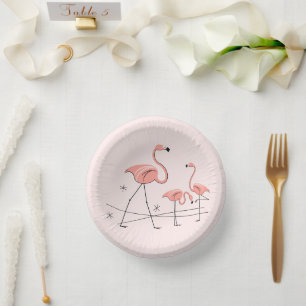 Bols En Carton Trio de flamants roses 2 