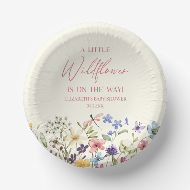 Bols En Carton Un Baby shower Floral Fleur Fleur Fleur Un Peu Fle (Recto)