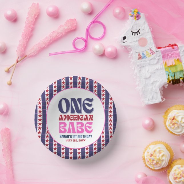 Bols En Carton Un bébé américain 4 juillet 1er anniversaire (Fête)