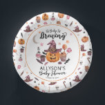 Bols En Carton Un bébé brasse Jack-O-Lanterne Douche Halloween<br><div class="desc">Un Baby shower "Un bébé est en train de brasser" mignon avec un jack-o-lanterne dans un casquette de sorcière disquette entouré de cupcakes, potion, lollipops et bonbon d'Halloween sous la lune et les étoiles. Tout ce qui est nécessaire est la Maman-to-Be pour rendre cette conception complète. Conception composite par Holiday...</div>