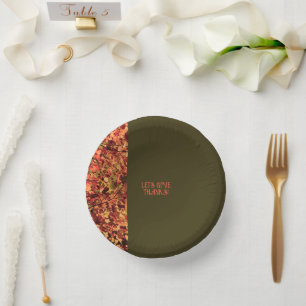 Bols En Carton Un Bon thanksgiving Feuille vert foncé, merci