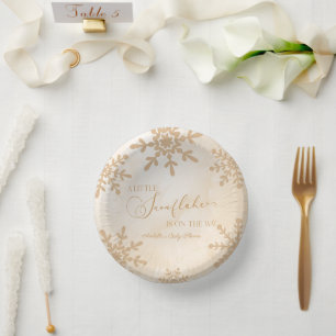 Bols En Carton Un petit Baby shower de Wonderland Winter Flocon d