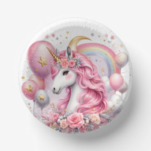 Bols En Carton Unicorne rose