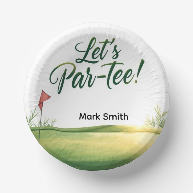 Bols En Carton Vert de putting de parcours de golf  (Recto)