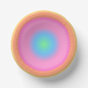 Bols En Carton Vibrations positives - Dégradé radial coloré