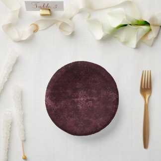 Bols En Carton Vin Velvety Damask | Glam Grunge de Bordeaux Sangr