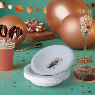 Bols En Carton Volying Fox Sky Blue Paper Bowls