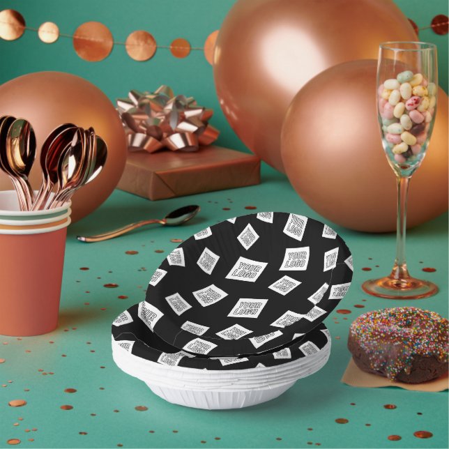 Bols En Carton Votre logo, photo ou autre image | Placement aléat (Multi)