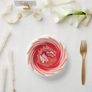 Bols En Carton Wild Wolf Whirling boules de papier blanc