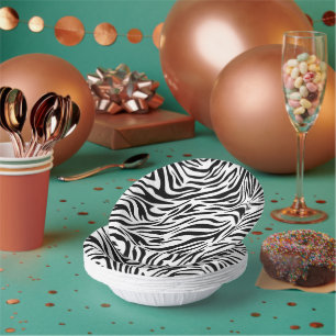 Bols En Carton Zebra Poster de animal Party Paper Bowl