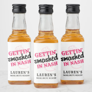 Bombardée en Nash Bachelorette Mini Étiquette bout