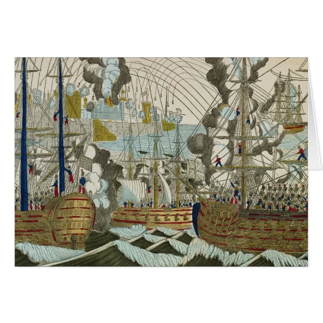 Bombardement et siège d'Alger, le 3 juillet 1830 (Devant horizontal)