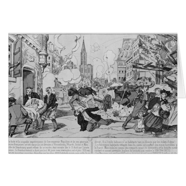 Bombardement et siège de Strasbourg (Devant horizontal)