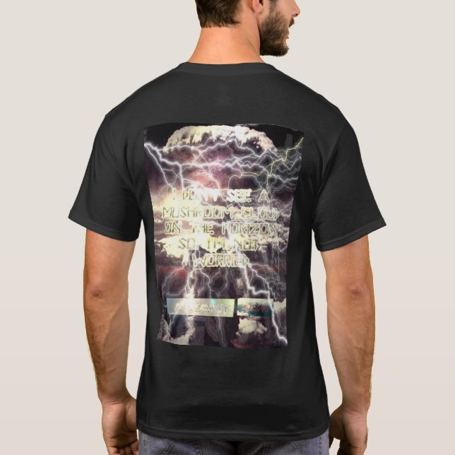 Bombe atomique noir T-shirt dos (Dos)
