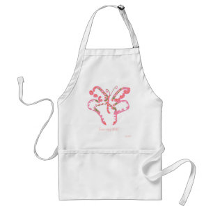 bon appétit ! tablier papillon rose