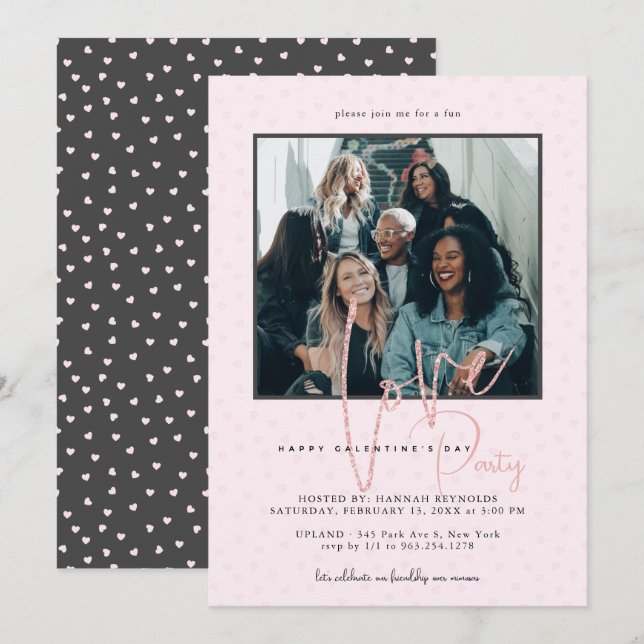 Bon brunch de Galentine's Day | Invitation photo (Devant / Derrière)