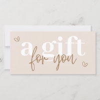 Bon cadeau Boho moderne