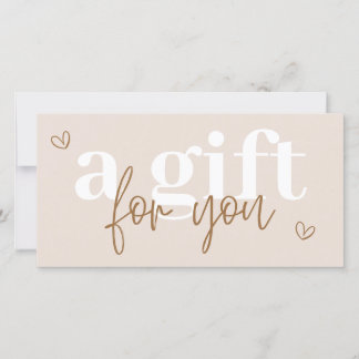 Bon cadeau Boho moderne