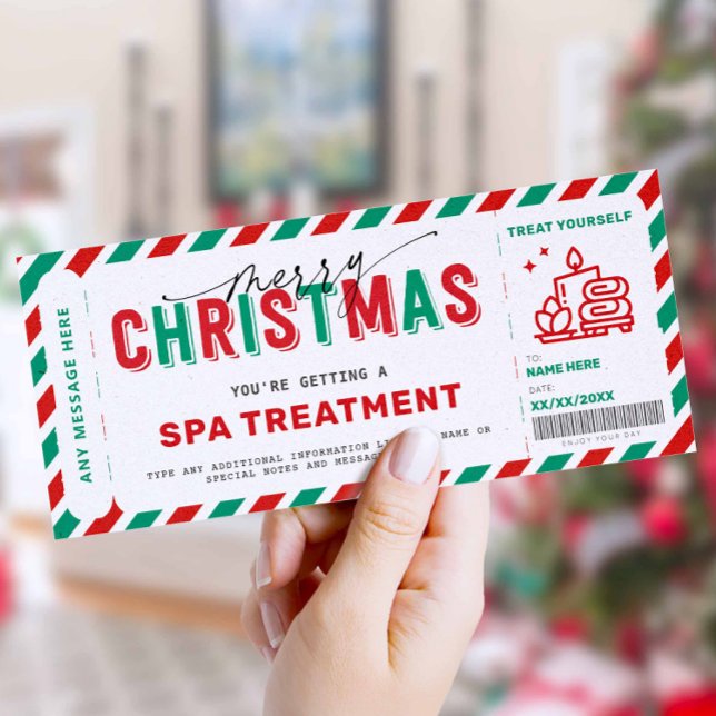 Bon cadeau Spa de Noël Massage (Créateur téléchargé)