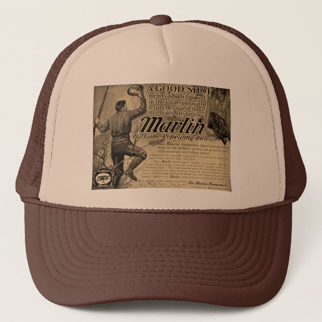 Bon casquette de camionneur d'annonce de tir (Devant)