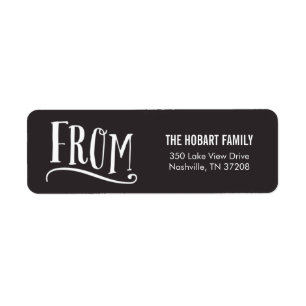 Bon Cheer Custom Holiday Retours Adresse Étiquette