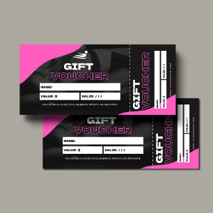Bon de cadeau de fitness d'entraîneur personnel