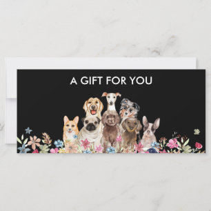 Bon de cadeau de garde d'animaux pour les propriét