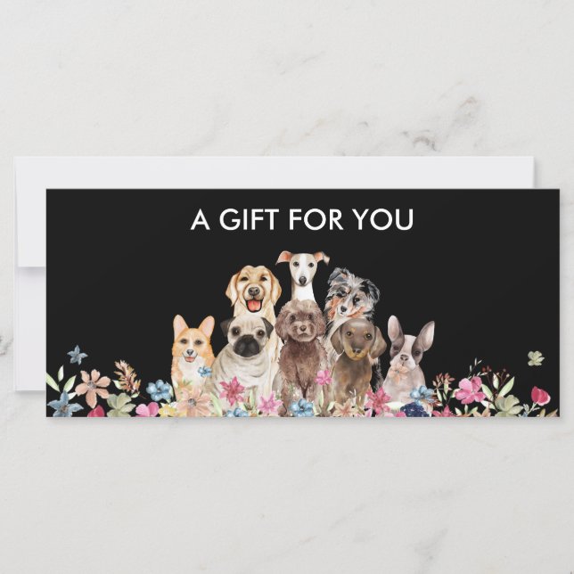 Bon de cadeau de garde d'animaux pour les propriét (Devant)