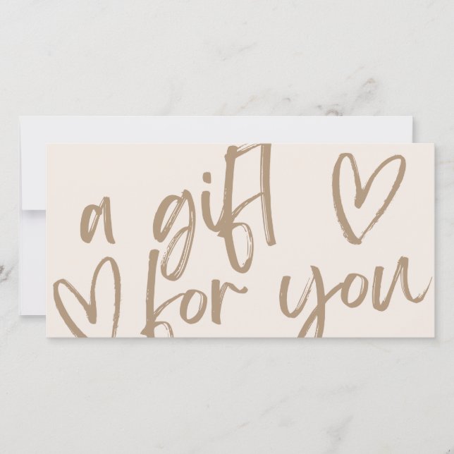 Bon de certificat cadeau moderne (Devant)