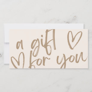 Bon de certificat cadeau moderne