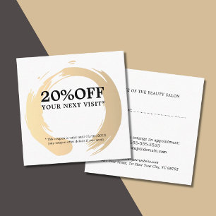 Bon de réduction pour salon de beauté élégant mode