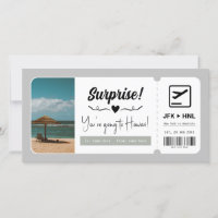 Bon de voyage Certificat cadeau Surprise Vacances