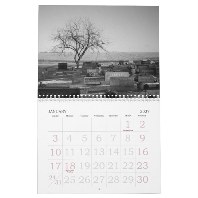 Bon deuil, gloire ! Calendrier 2011 (Jan 2027)