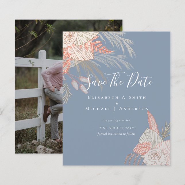 BON MARCHÉ Photo Enregistrer Dates PAMPAS GRASS Te (Devant / Derrière)