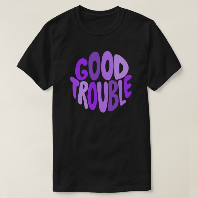 Bon problème Purple Lettering T-shirt (Design devant)
