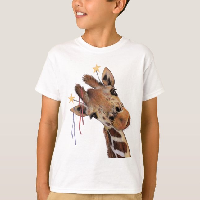 Bon T-shirt de girafe de temps (Devant)