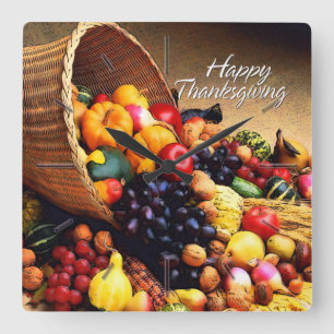 Bon thanksgiving 12 Horloges murales Options