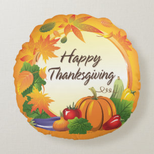 Bon thanksgiving 5 Coussins ronds