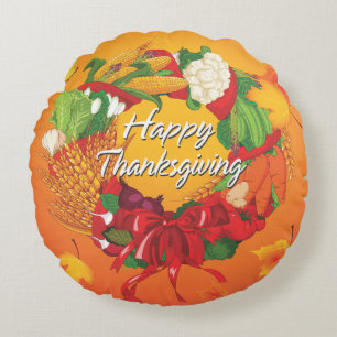 Bon thanksgiving 6 Coussins ronds