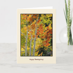 Bon thanksgiving Aspect automne, Carte Couleurs au
