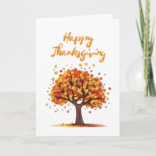 Bon thanksgiving - Automne - Carte de voeux (Devant)