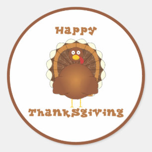 Bon thanksgiving caricature stickers dinde dinde