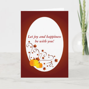 Bon thanksgiving - carte